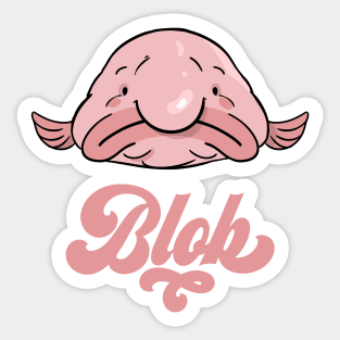 Blobfish, ugly cute Blobfish, ugly fish, cute fish, Sticker